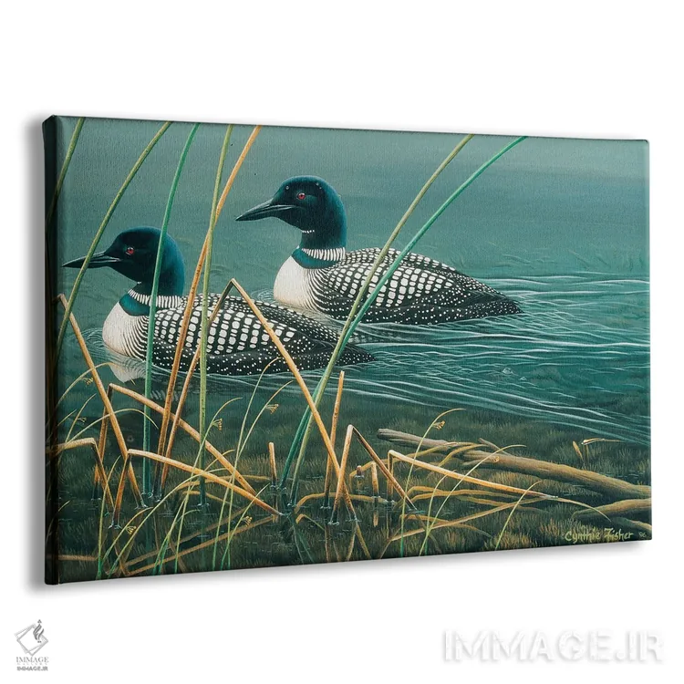 تابلو دریاچه لون اثر سنتی فیشر - نمای پرسپکتیو محصول