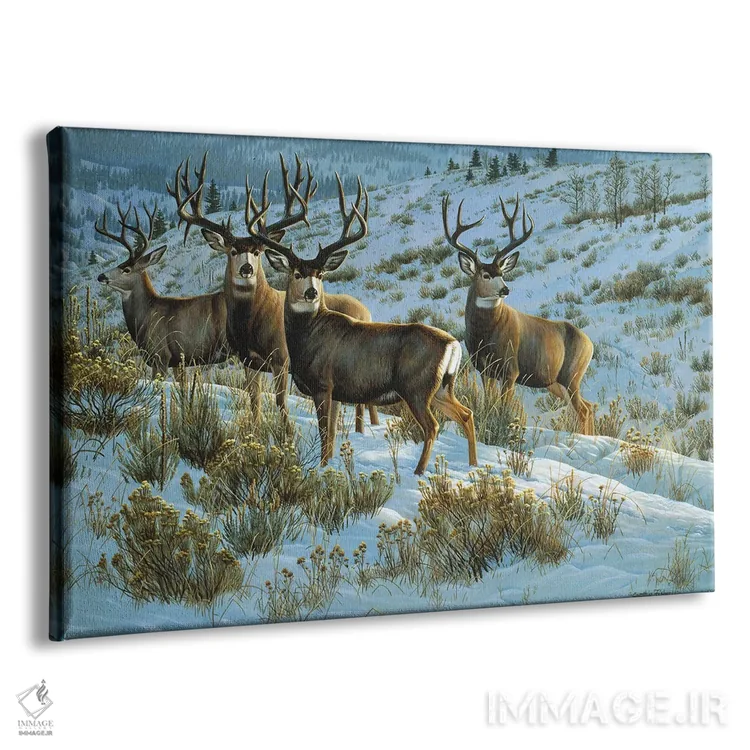 تابلو گوزن قاطر مخصوص اعضاء اثر سنتی فیشر - نمای پرسپکتیو محصول