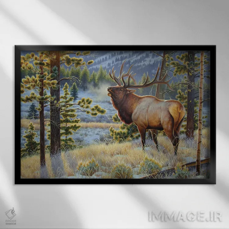 تابلو دیر رسیدن به رقص اثر سنتی فیشر - نمای قابدار مشکی