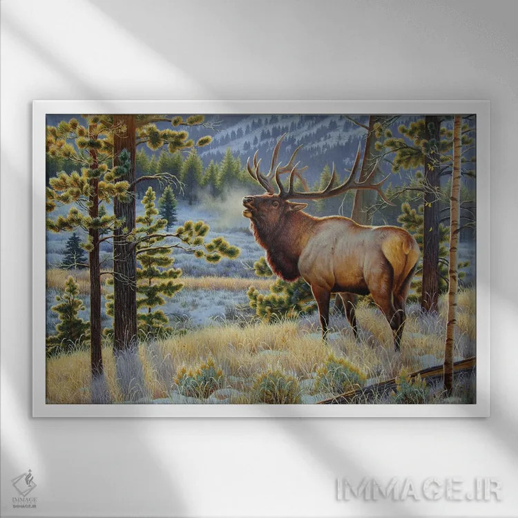 تابلو دیر رسیدن به رقص اثر سنتی فیشر - نمای قابدار سفید