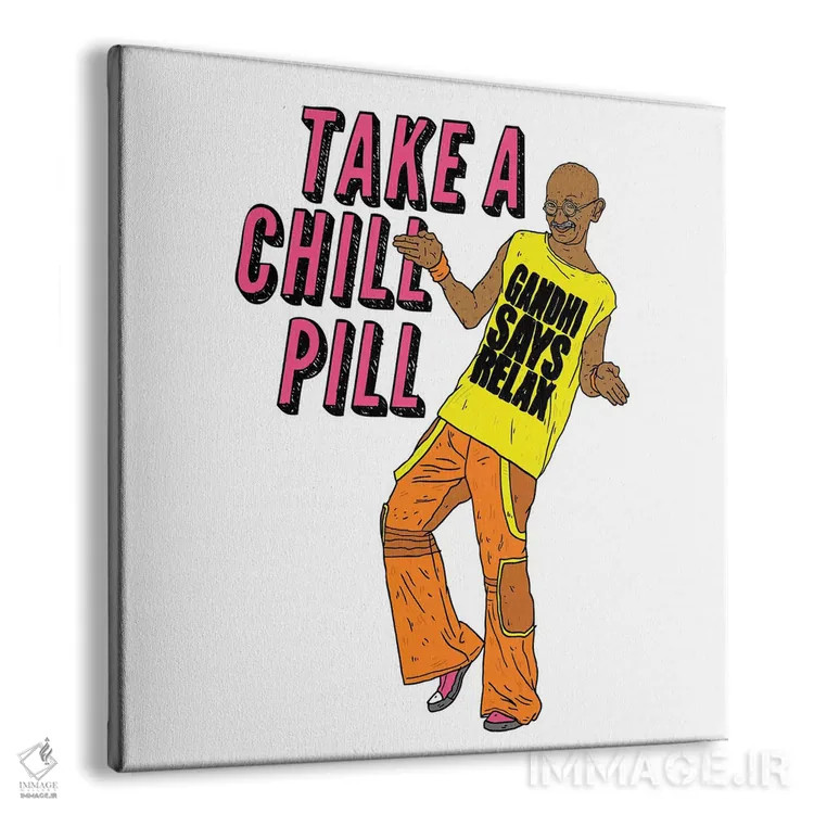 تابلو گاندی (رهبر هندی) اثر نیک کوکوزا - نمای پرسپکتیو محصول