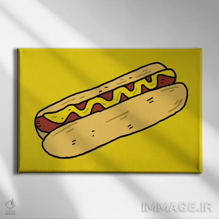 تابلو هاتداگ اثر نیک کوکوزا - نمای روبهرو روی دیوار