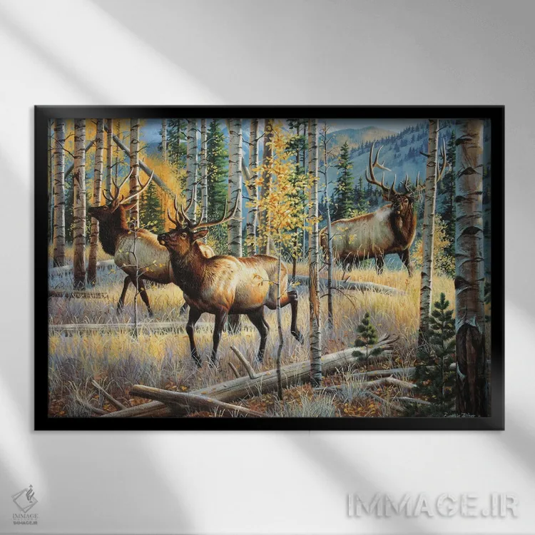 تابلو رئیس وارد میشود اثر سنتی فیشر - نمای قابدار مشکی