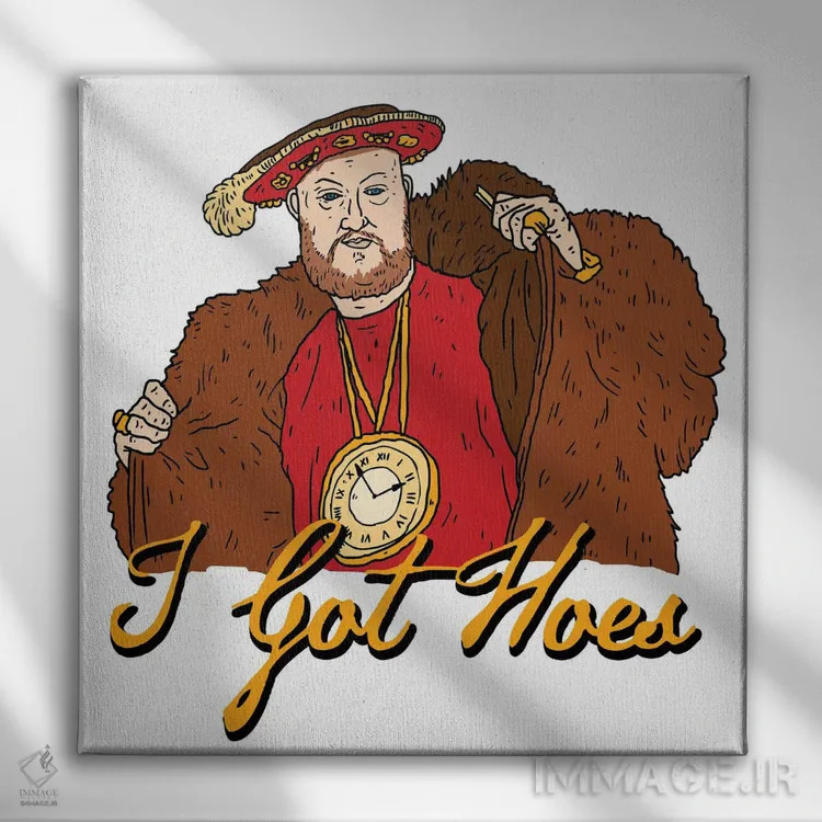 تابلو هنری (نام کوچک) اثر نیک کوکوزا - نمای روبهرو روی دیوار