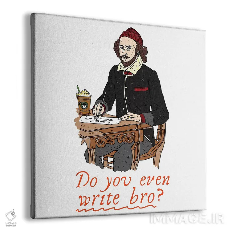 تابلو شکسپیر اثر نیک کوکوزا - نمای پرسپکتیو محصول