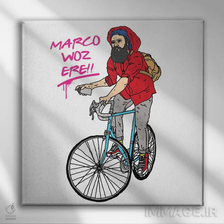 تابلو مارکو پولو (کاوشگر) اثر نیک کوکوزا - نمای روبهرو روی دیوار