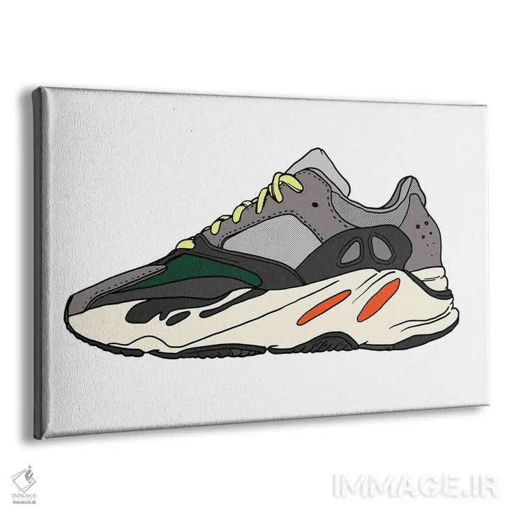 تابلو کتانی ۱ اثر نیک کوکوزا - نمای پرسپکتیو محصول