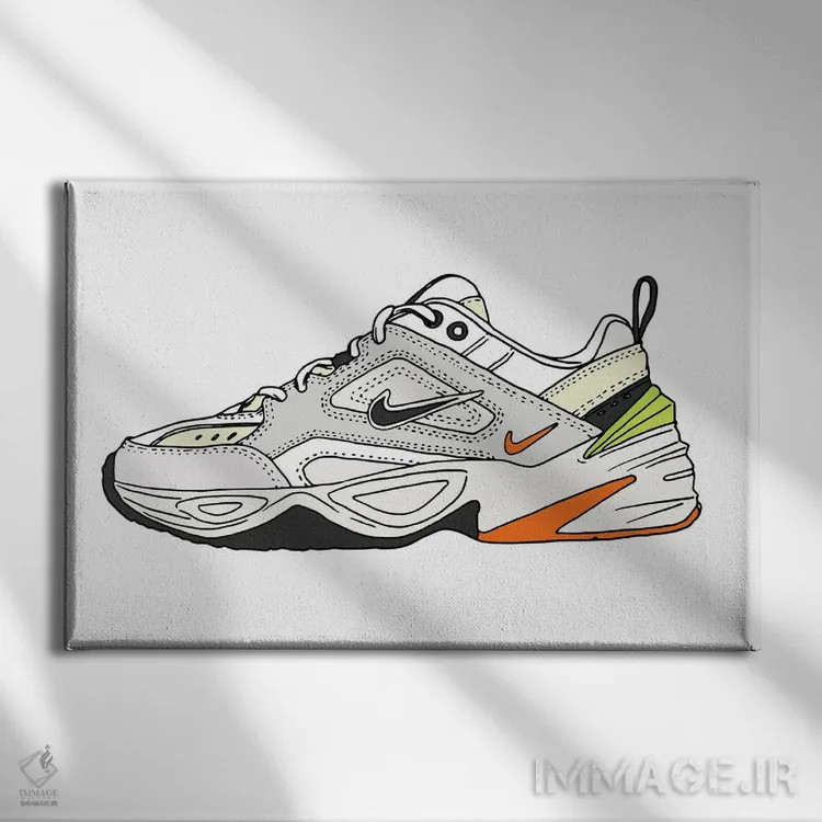 تابلو کتانی ۲ اثر نیک کوکوزا - نمای روبهرو روی دیوار