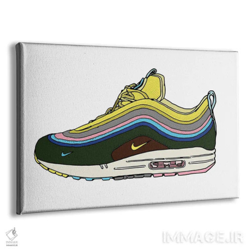 تابلو کتانی ۴ اثر نیک کوکوزا - نمای پرسپکتیو محصول