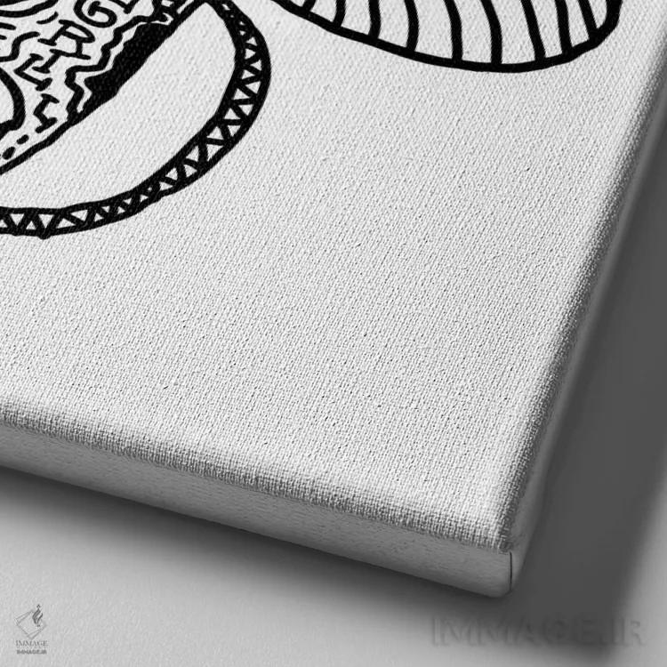 تابلو میسی الیوت (خواننده) اثر نیک کوکوزا - نمای نزدیک بافت بوم