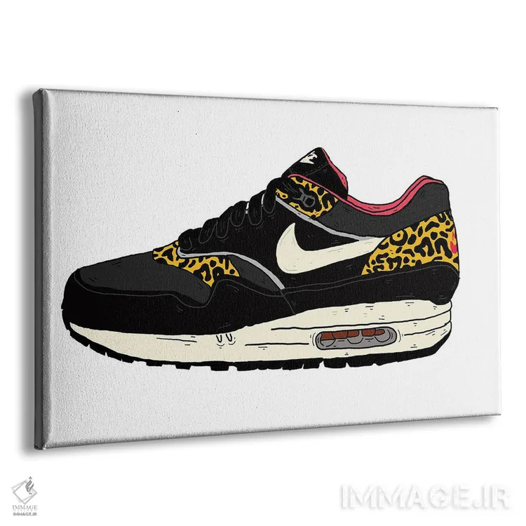 تابلو ایر مکس لئوپارد (کتانی طرح پلنگی) اثر نیک کوکوزا - نمای پرسپکتیو محصول