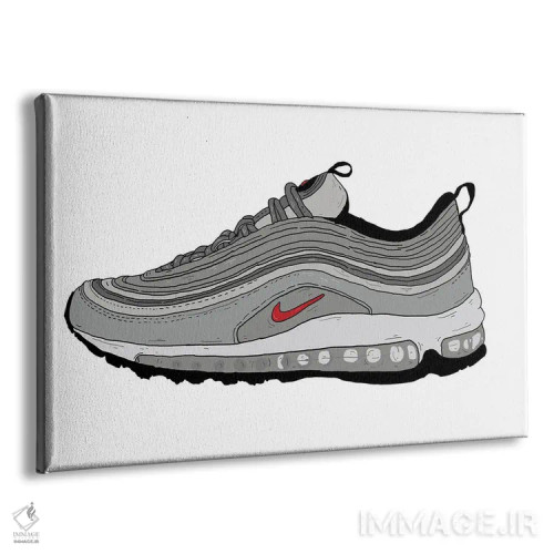 تابلو ایر مکس ۹۷ (مدل کتانی) اثر نیک کوکوزا - نمای پرسپکتیو محصول