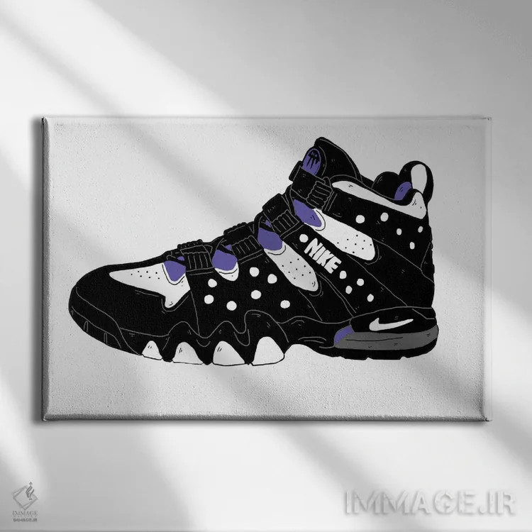 تابلو بارکلی ۹۴ (مدل کتانی) اثر نیک کوکوزا - نمای روبهرو روی دیوار