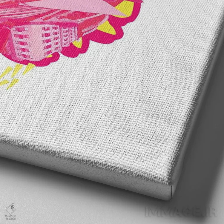 تابلو برلین (شهر آلمان) اثر نیک کوکوزا - نمای نزدیک بافت بوم