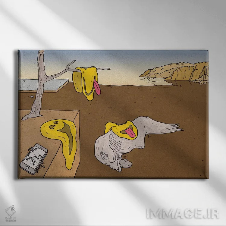 تابلو دالی (نقاش معروف) اثر نیک کوکوزا - نمای روبهرو روی دیوار