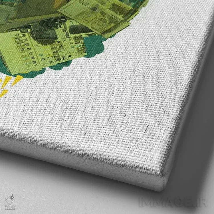 تابلو صوفیه (شهر بلغارستان) اثر نیک کوکوزا - نمای نزدیک بافت بوم