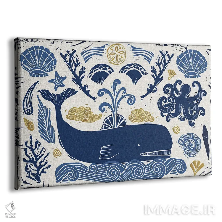 تابلو دریای ابتدایی ۱ اثر دافنه بریسونِه - نمای پرسپکتیو محصول