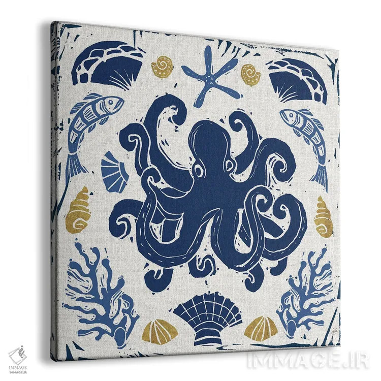 تابلو دریای ابتدایی ۴ اثر دافنه بریسونِه - نمای پرسپکتیو محصول