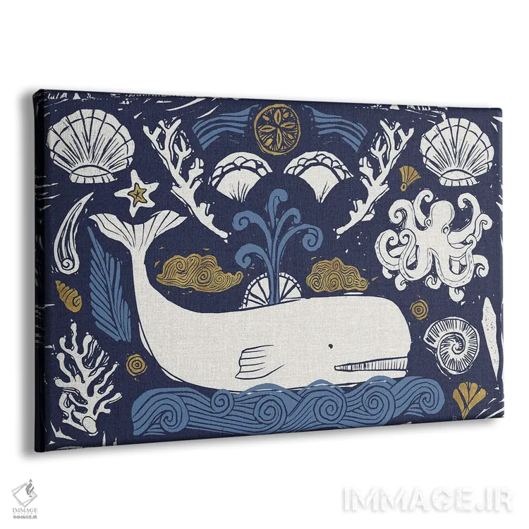 تابلو دریای ابتدایی ۱ (تاریک) اثر دافنه بریسونِه - نمای پرسپکتیو محصول