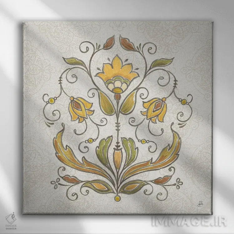 تابلو سبک مدیترانهای ۶ اثر دافنه بریسونِه - نمای روبهرو روی دیوار