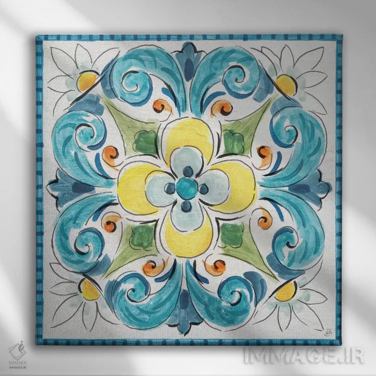 تابلو نسیم مدیترانه ۱۸ اثر دافنه بریسونِه - نمای روبهرو روی دیوار