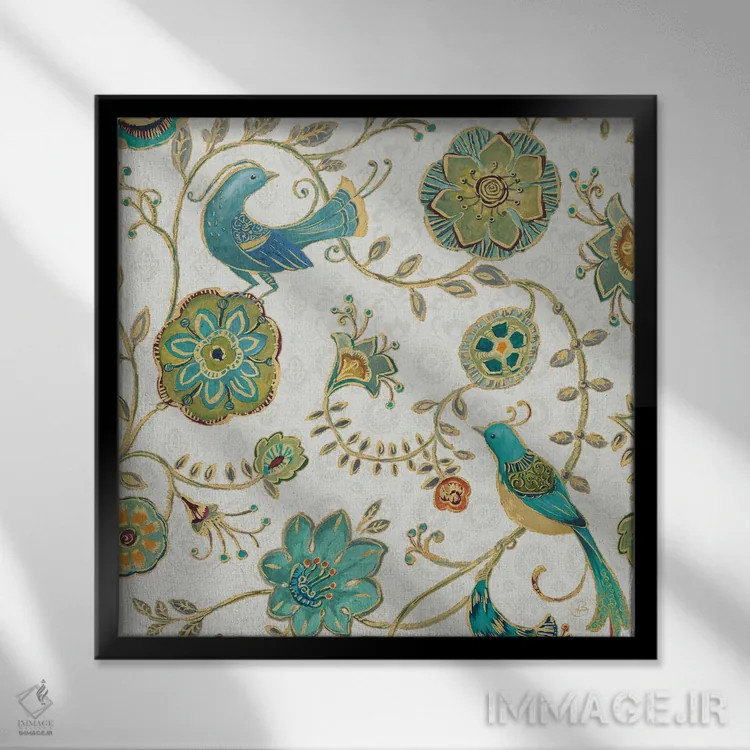 تابلو بالهای بوهمی ۴A اثر دافنه بریسونِه - نمای قابدار مشکی