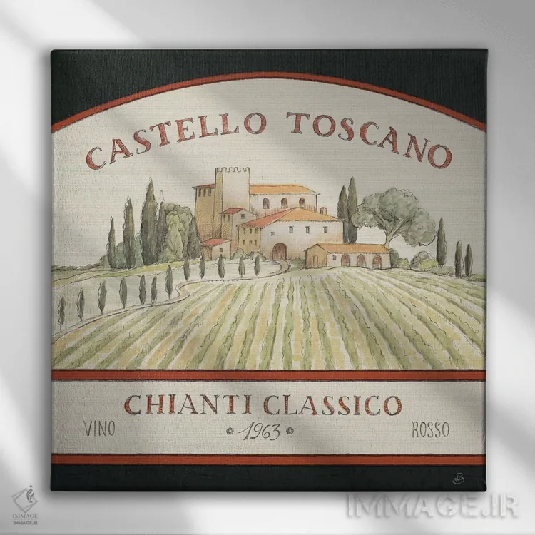 تابلو طعم توسکانی ۴ اثر دافنه بریسونِه - نمای روبهرو روی دیوار