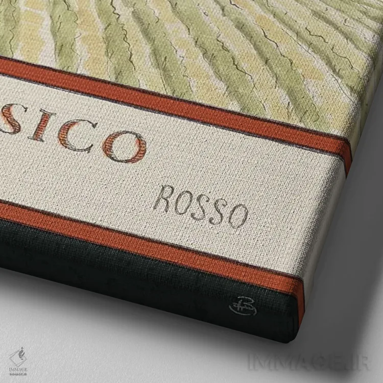 تابلو طعم توسکانی ۴ اثر دافنه بریسونِه - نمای نزدیک بافت بوم