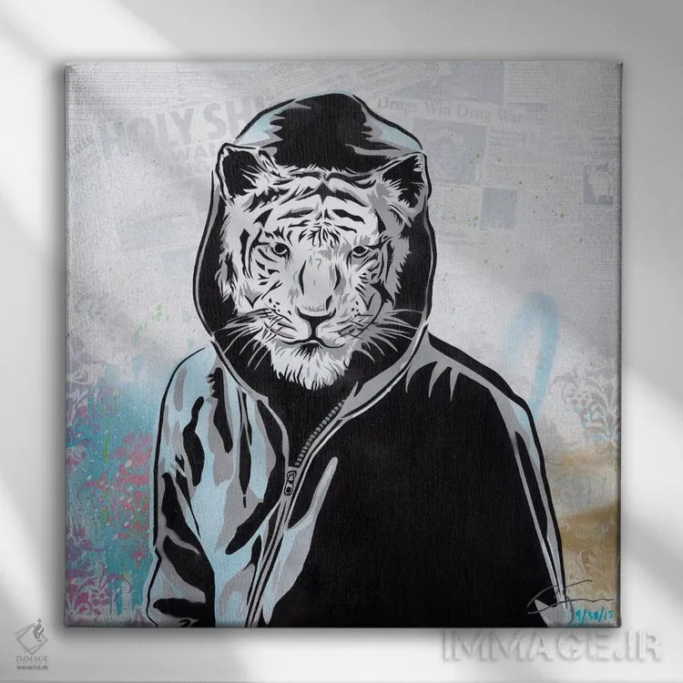 تابلو ادامه بده / عبور کن اثر دکوتا باور - نمای روبهرو روی دیوار