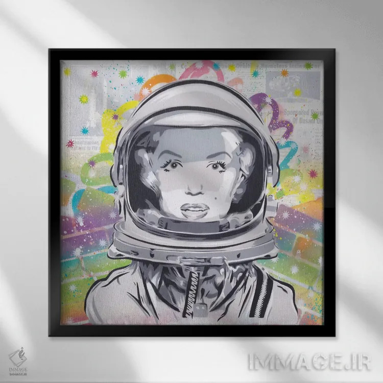 تابلو آسترو مونرو (نام خاص) اثر دکوتا باور - نمای قابدار مشکی