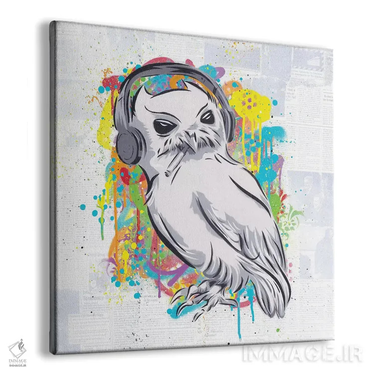 تابلو پرنده اثر دکوتا باور - نمای پرسپکتیو محصول