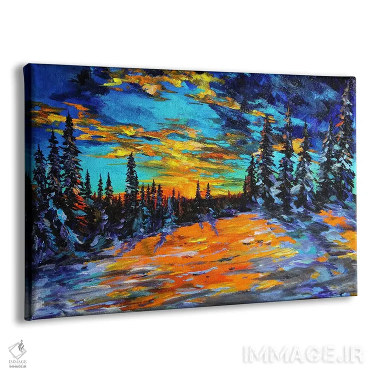 تابلو سراشیبی غروب اثر لیندزی دال - نمای پرسپکتیو محصول