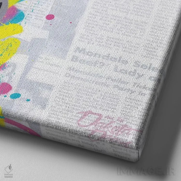 تابلو مخروط RX (عنوان مفهومی/آزمایشی) اثر دکوتا باور - نمای نزدیک بافت بوم