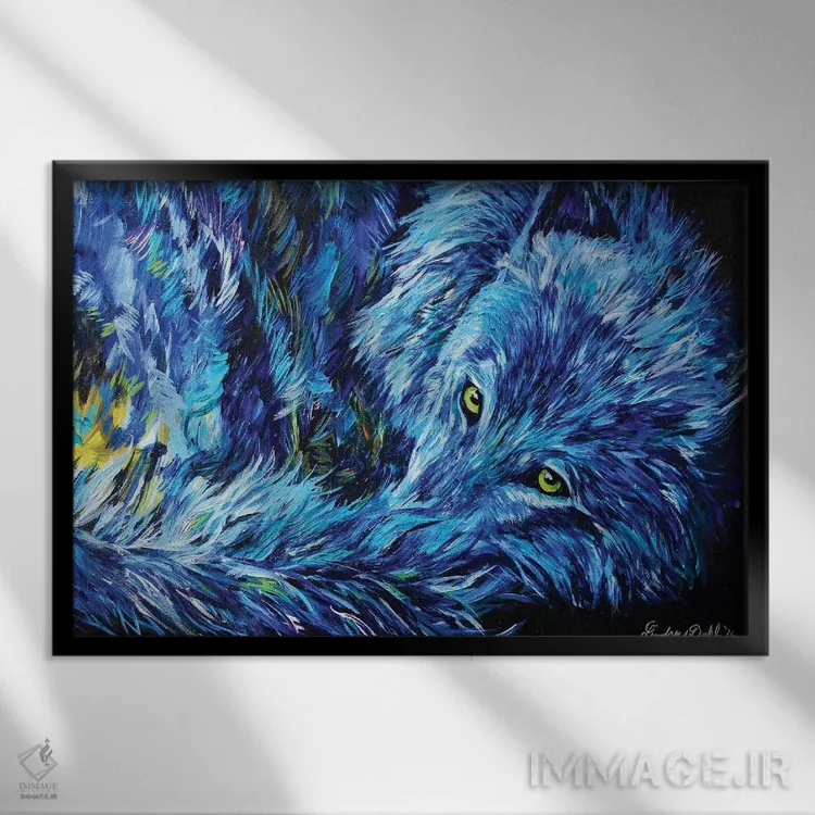 تابلو در حال تماشای تو اثر لیندزی دال - نمای قابدار مشکی