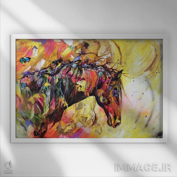 تابلو چشمی مهربان اثر لیندزی دال - نمای قابدار سفید