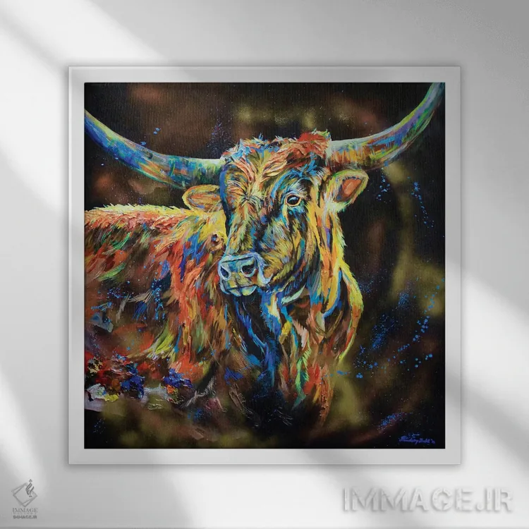 تابلو رئیس اثر لیندزی دال - نمای قابدار سفید