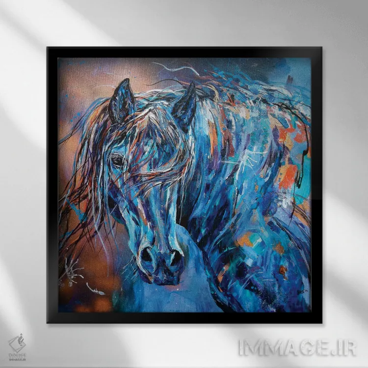 تابلو یک فرد/موجود وحشی اثر لیندزی دال - نمای قابدار مشکی