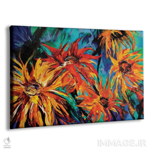 تابلو آفتابگردانها اثر لیندزی دال - نمای پرسپکتیو محصول