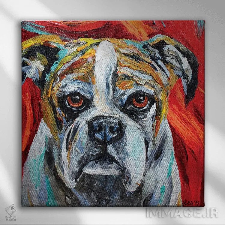 تابلو وینستون (نام خاص) اثر لیندزی دال - نمای روبهرو روی دیوار