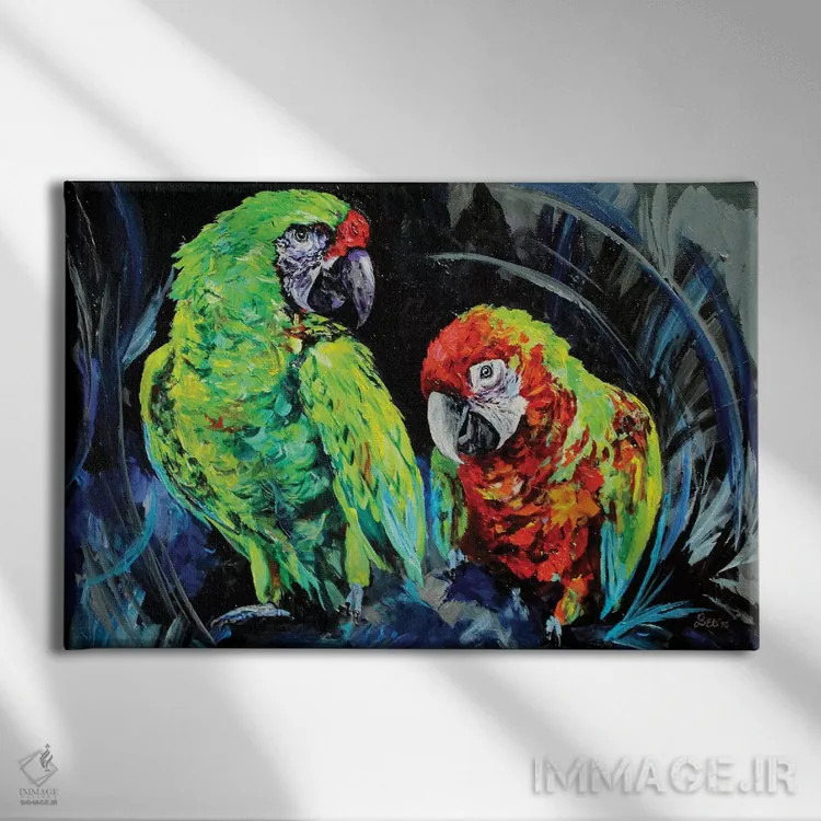 تابلو قار قار اثر لیندزی دال - نمای روبهرو روی دیوار