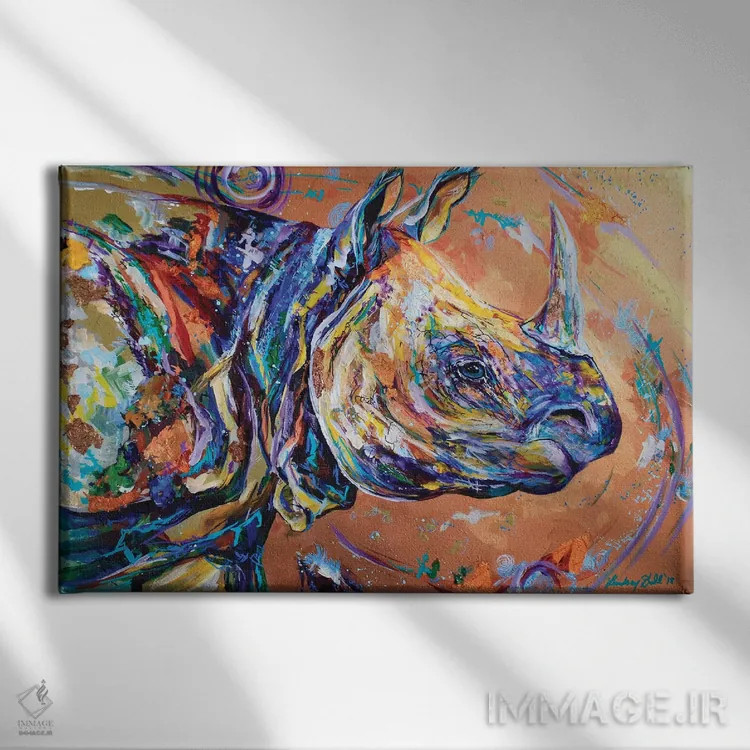 تابلو چینوچروک در زمان (نام داستان یا فیلم علمیتخیلی) اثر لیندزی دال - نمای روبهرو روی دیوار