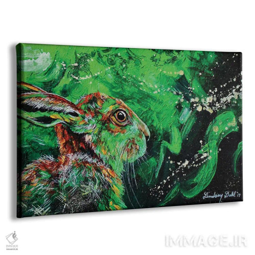 تابلو دُم خزهای اثر لیندزی دال - نمای پرسپکتیو محصول