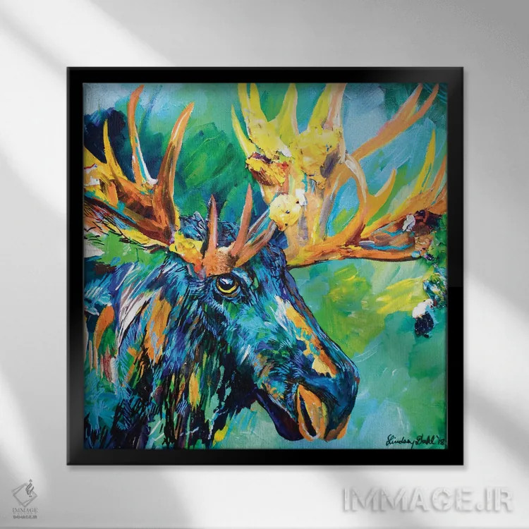 تابلو باب (نام خاص) اثر لیندزی دال - نمای قابدار مشکی