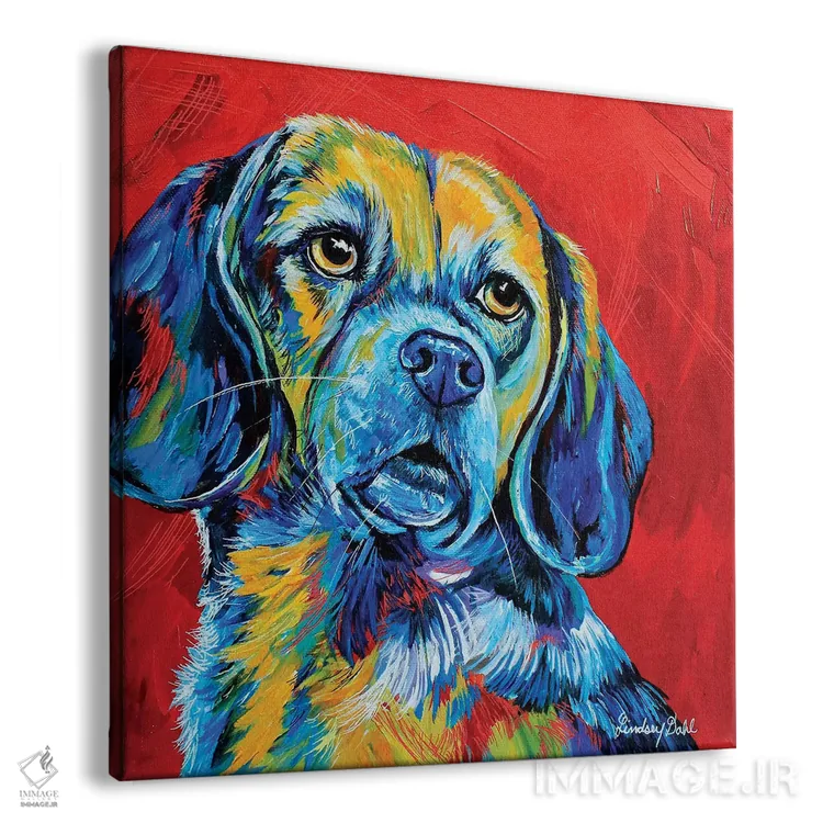 تابلو بیگل (نژاد سگ) اثر لیندزی دال - نمای پرسپکتیو محصول