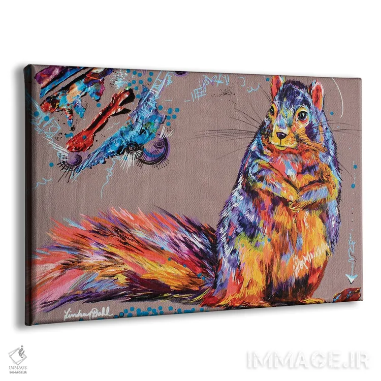 تابلو افکار سنجاب اثر لیندزی دال - نمای پرسپکتیو محصول