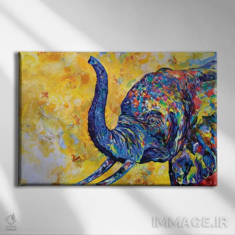 تابلو فنفتی (نوعی تزیین رنگی کیک) اثر لیندزی دال - نمای روبهرو روی دیوار