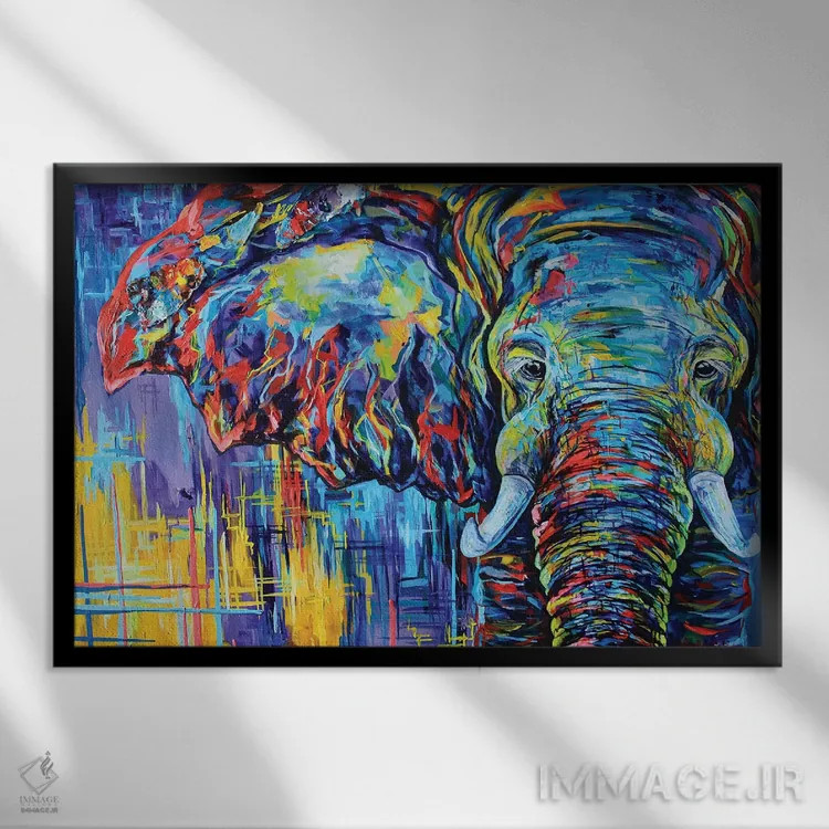 تابلو فرعی اثر لیندزی دال - نمای قابدار مشکی