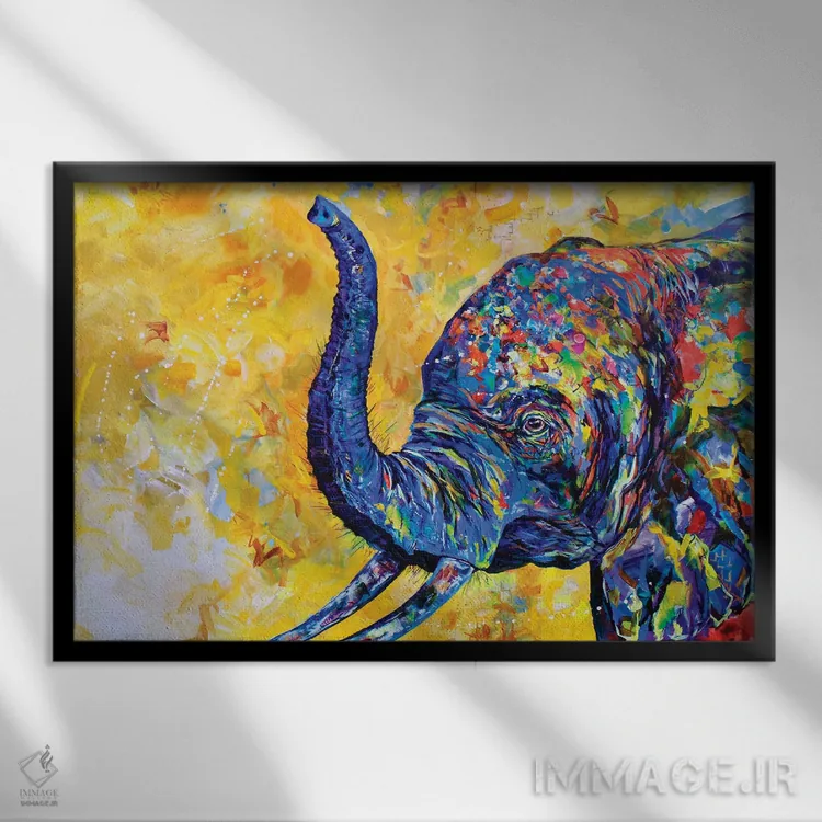 تابلو فنفتی (نوعی تزیین رنگی کیک) اثر لیندزی دال - نمای قابدار مشکی