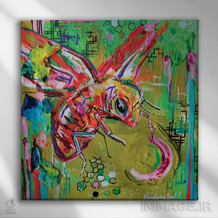 تابلو بوز II اثر لیندزی دال - نمای روبهرو روی دیوار