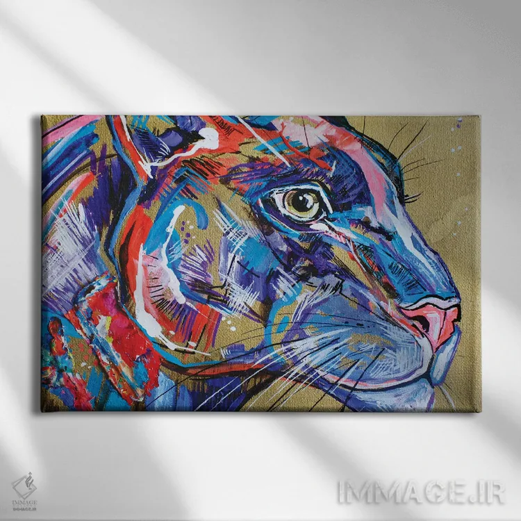 تابلو پوما اثر لیندزی دال - نمای روبهرو روی دیوار